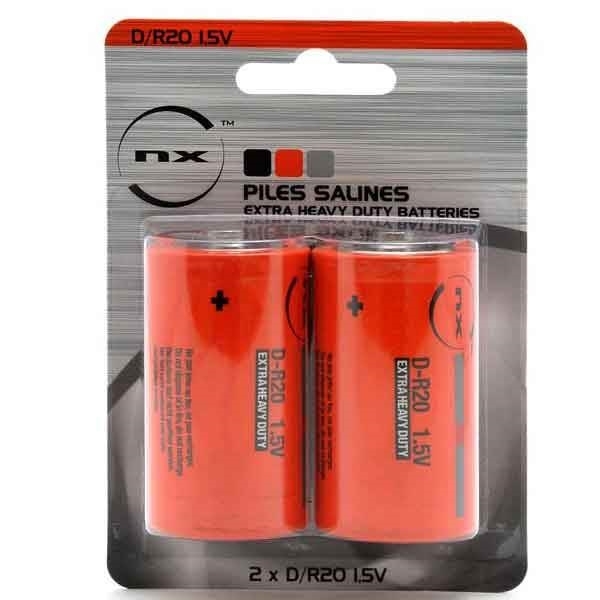 Lot de 2 Piles D R20