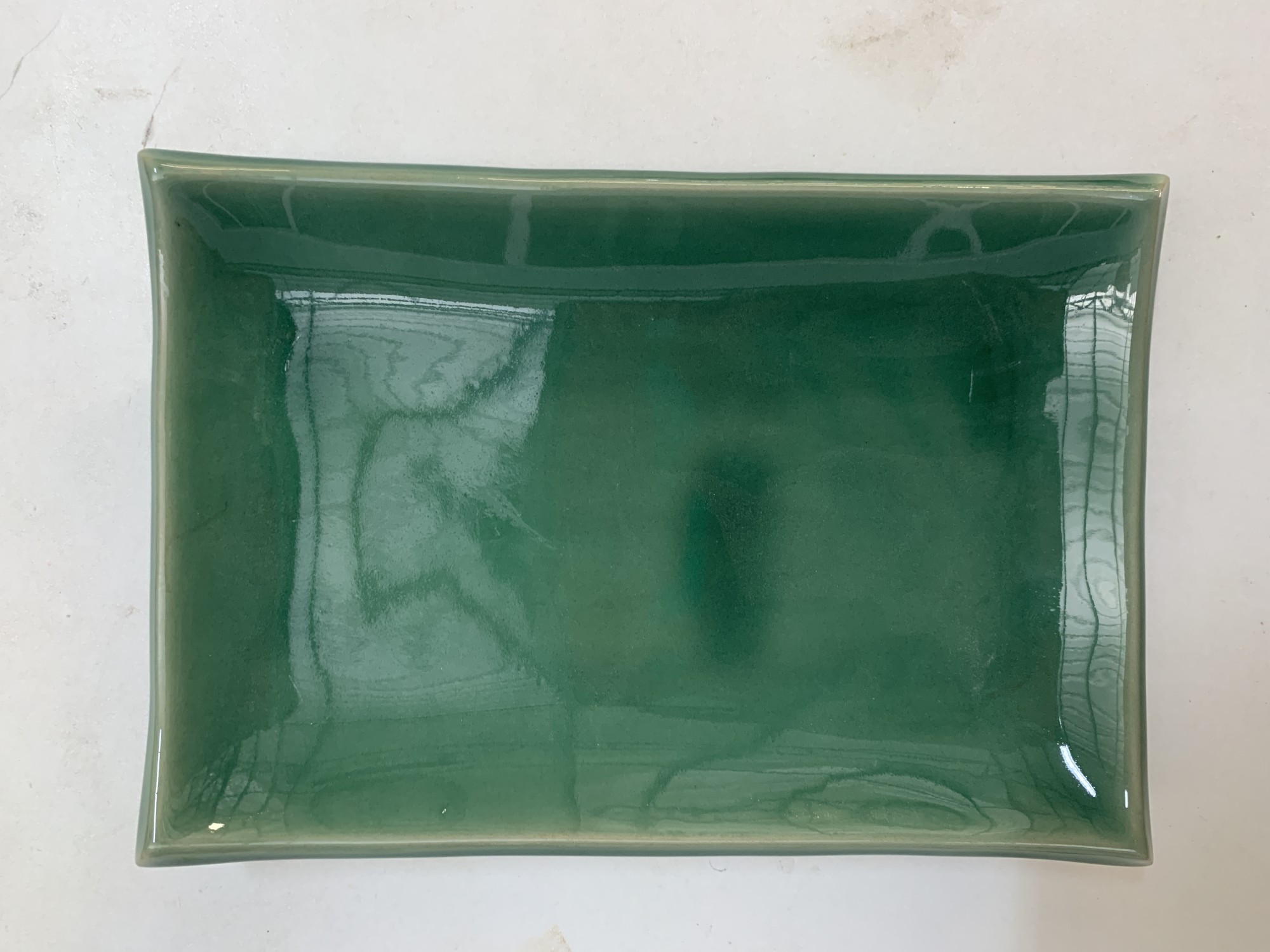 Ablage rechteckig, grün, B 23 cm, L 16 cm, H 3 cm zu 8,80