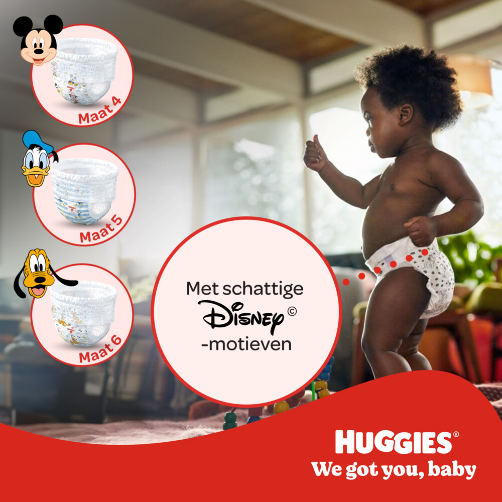 Huggies Little Movers Luierbroekjes Maat 5 (12 - 17 kg)104 stuks