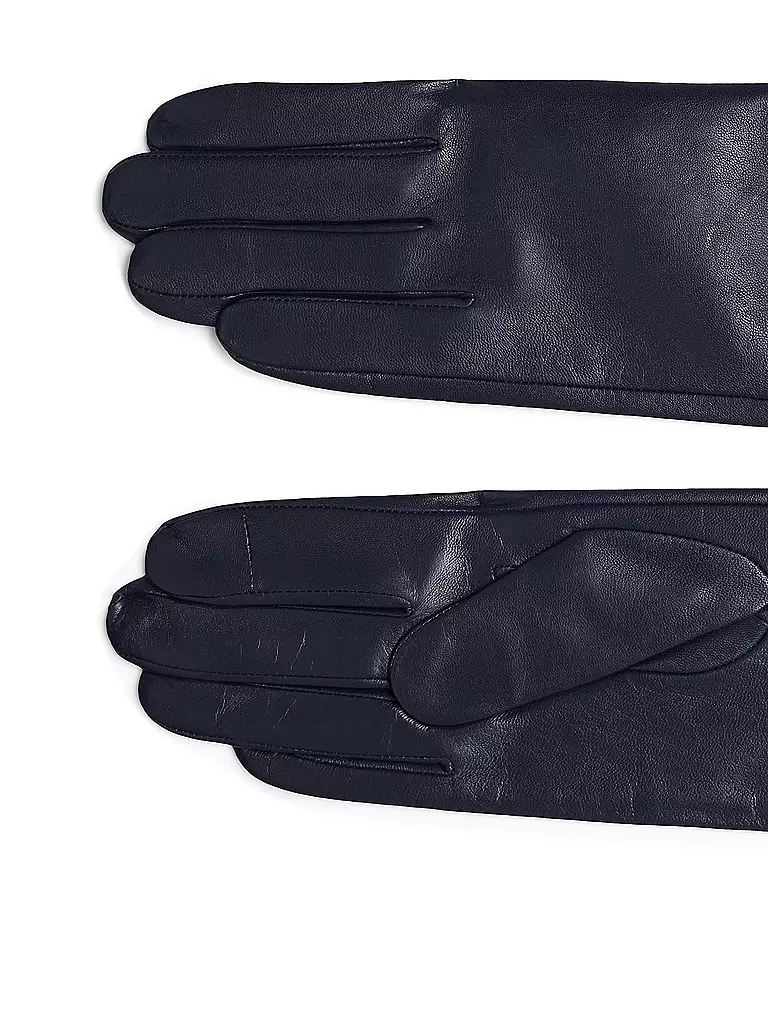 TOMMY HILFIGER Lederhandschuhe dunkelblau