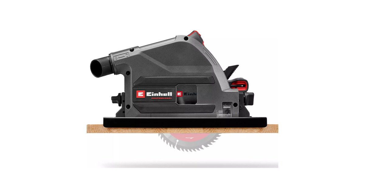 EINHELLPROFESSIONAL Accu Invalzaag TP-PS 18/165 Li BL - Solo handcirkelzaag  (Rood/zwart, Power X-Change, Accu en oplader niet inbegrepen)