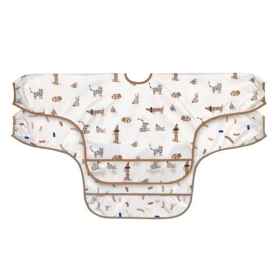 Lot de 2 bavoirs manches longues avec poche   Little Mateys Royal Bleu        de               Lässig