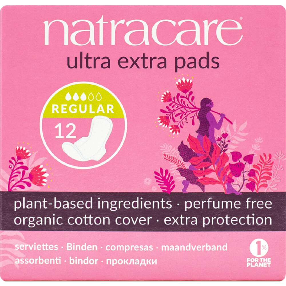 Natracare Maandverband Ultra Extra Normaal12 stuks
