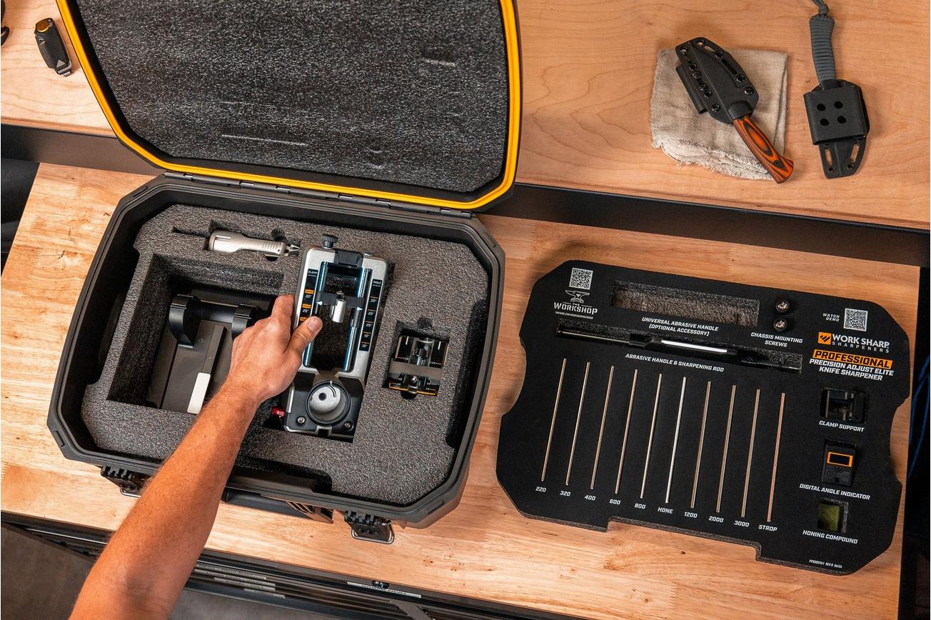Work Sharp Professional Precision Adjust Elite Knife Sharpener WSBCHPAJ-PRO-ELT, slijpsysteem