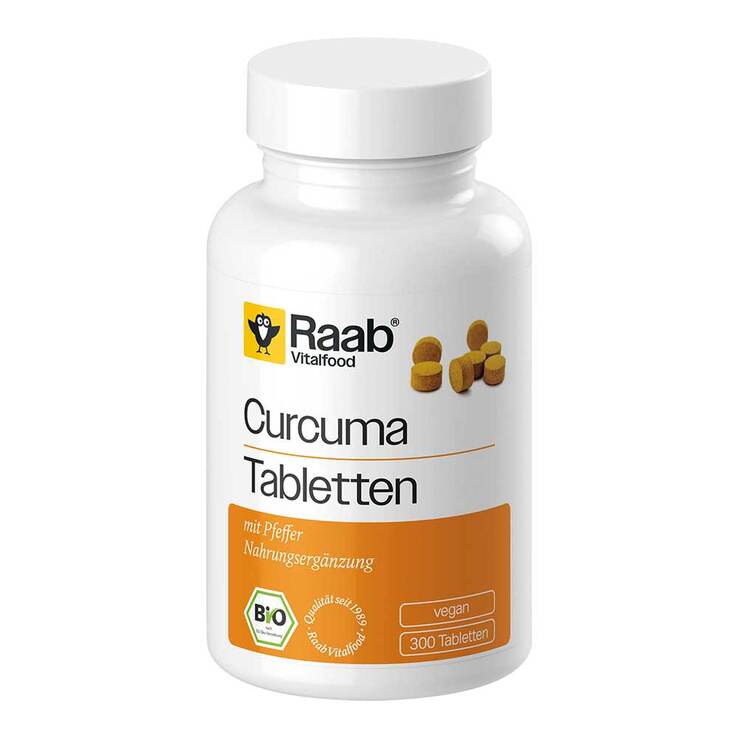 Raab Vitalfood Curcuma Bio Tabletten, 300 St