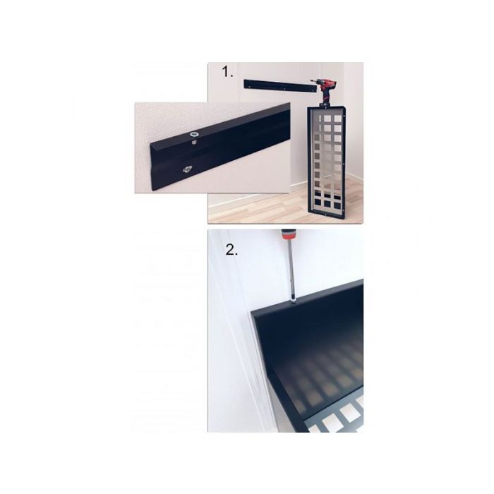 Afvalstation aan de wand 3x15 liter Bica 812 Zwart Model VB195299 (8713631195299)
