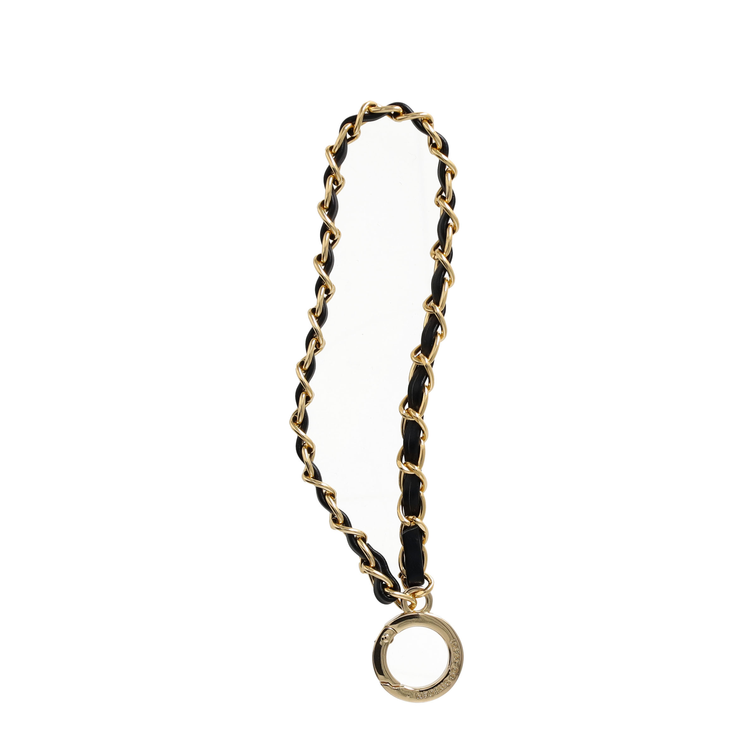 (17.5cm) Universal Handy Kette Phone Charms Schmuck Anhänger Handgelenkschlaufe (IDCW-568) - Wristlet Noir Gold