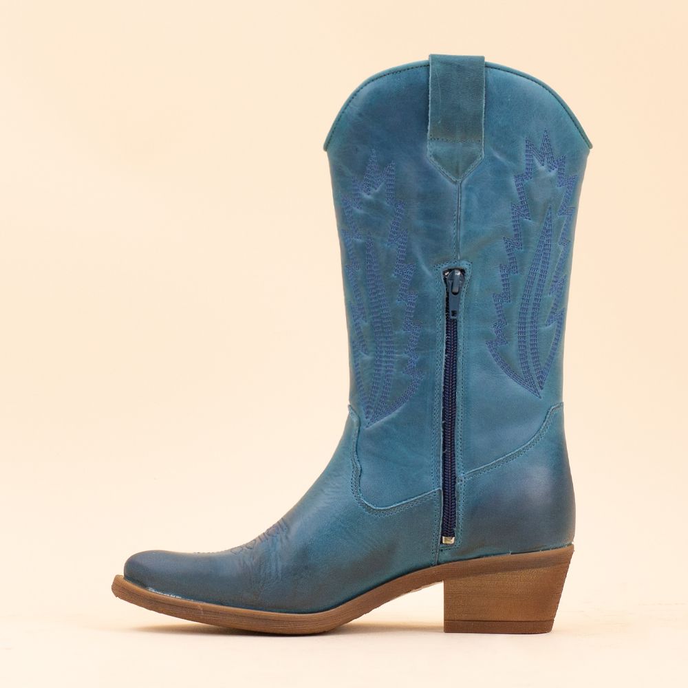 La Pintura cowboyboots Varsy blauw