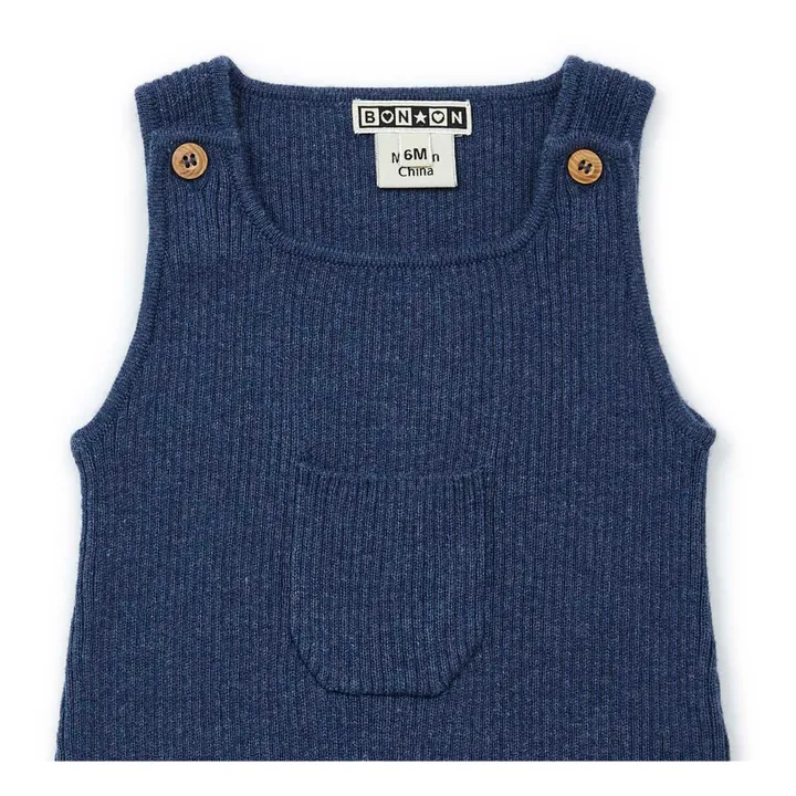 Bonton Salopette Tricot Minota | Bleu