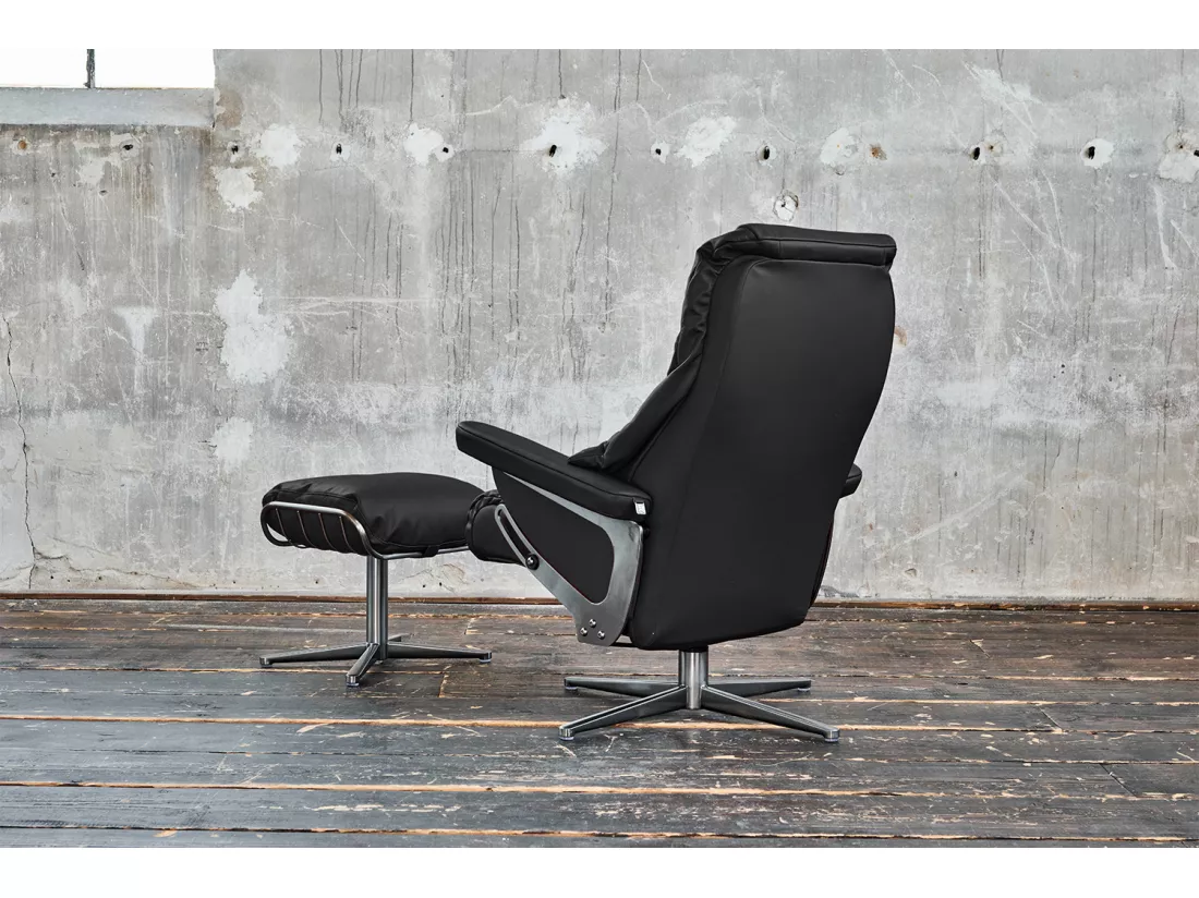Fauteuil - Noir cuir - MODO