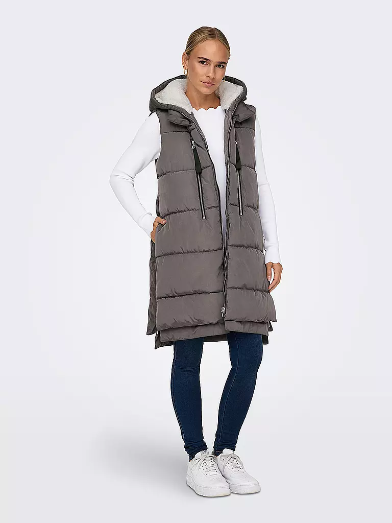 ONLY Steppgilet ONLNEWNORA grau