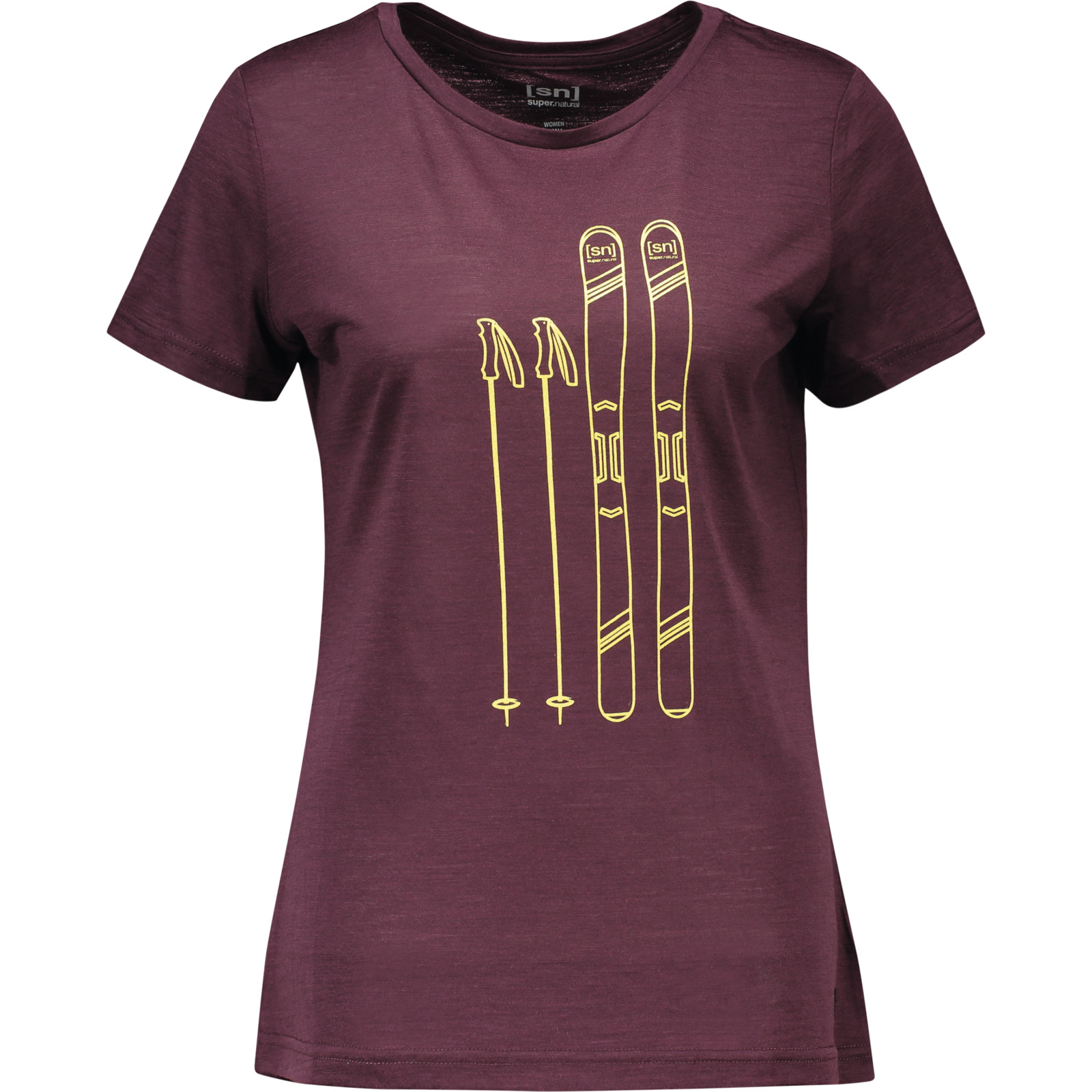 SN Skiing Tee Da, bordeaux, M