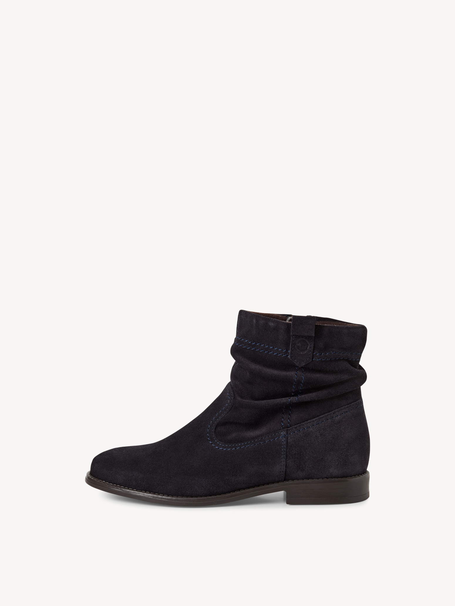 Leren Enkellaarsje - blauw