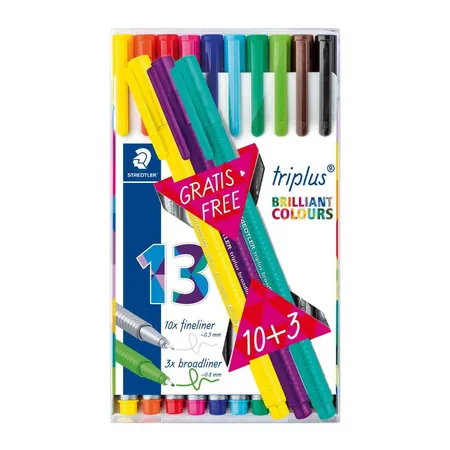 STAEDTLER® Fineliner triplus 334, 13 Stück