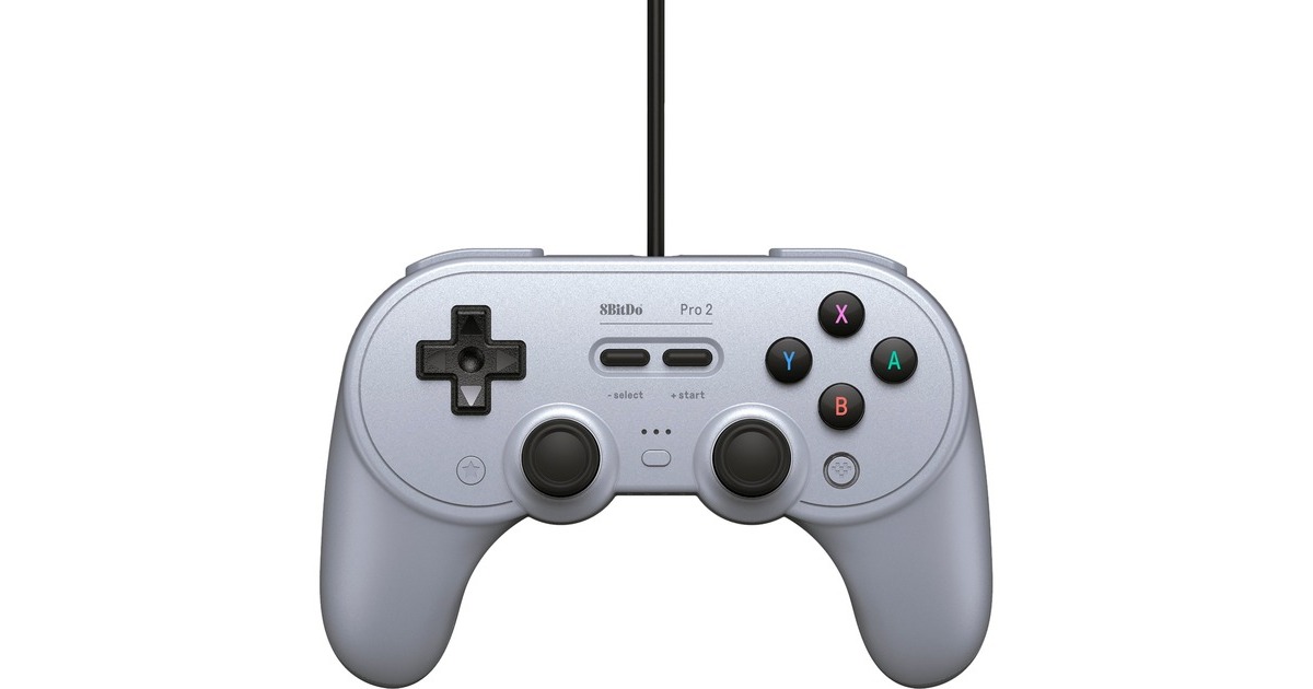 8BitDoPro 2 Wired PS gamepad  (Grijs, Pc, Nintendo Switch)