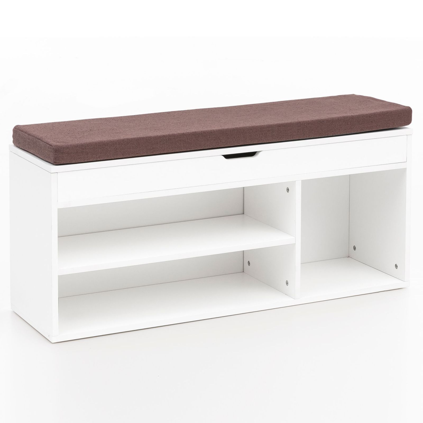 Schuhbank - Weiß - 104 cm