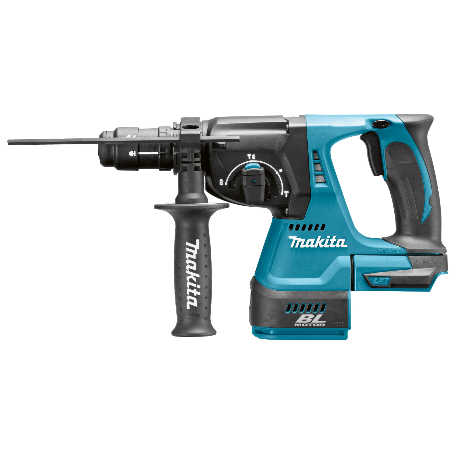 Makita DHR243RTJV 18V Li-Ion Accu SDS-plus combihamer incl. snelspanboorkop en stofafzuiging set (2x 5.0Ah accu) in Mbox - 2J - koolborstelloos
