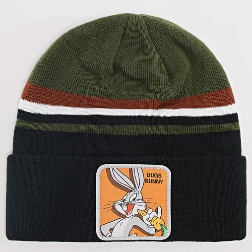 Bonnet Bugs Bunny Noir Vert Kaki