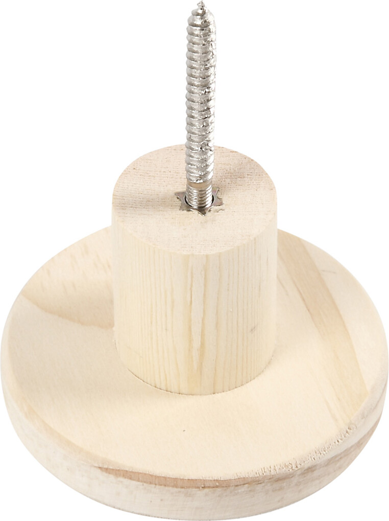 Træknage - Rund - D 4,5 CM - Ø 7 CM - 1 Stk