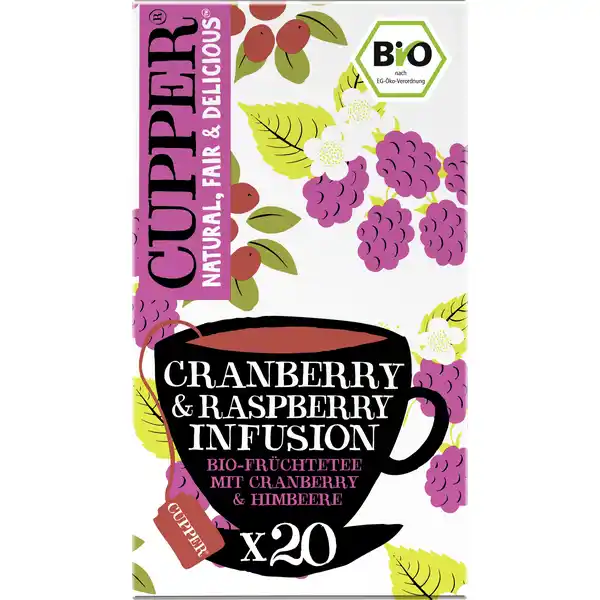 Bio Früchtetee Cranberry & Raspberry Infusion