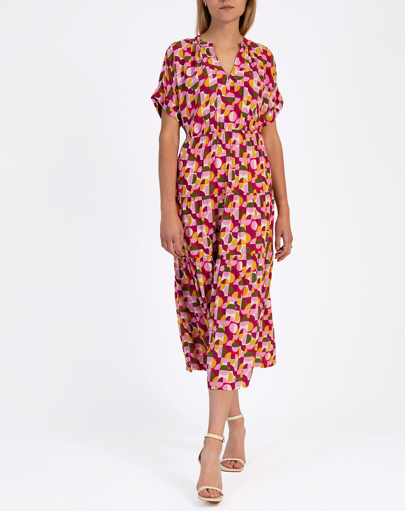 An'ge Robe Motta fuchsia/multicolore