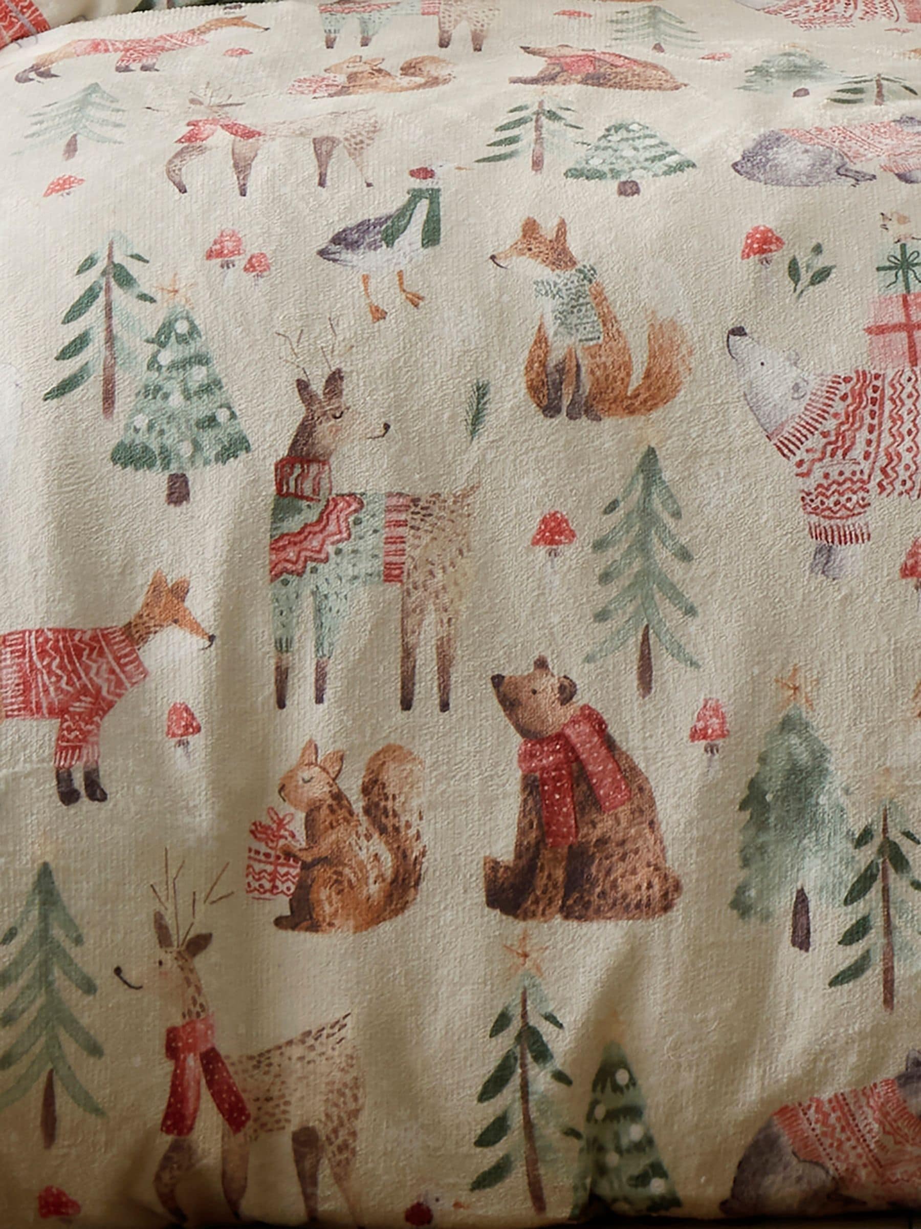 Fusion Plush Christmas Duvet Cover Set