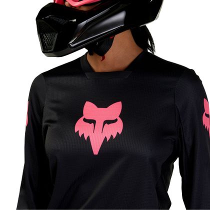 Maillot cross Fox WOMEN'S BLACKOUT 2025 - Noir