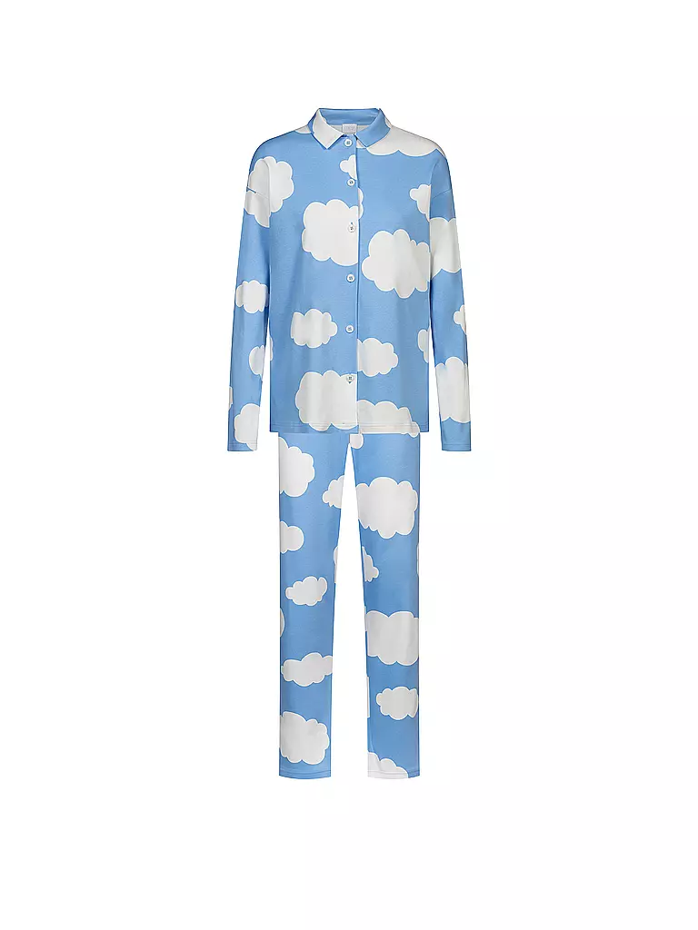 MEY Pyjama CLOUDS hellblau