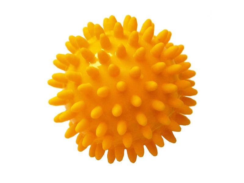 SISSEL Spiky-Ball gelb Ø 8 cm, 2 Stück Igelball Massageball