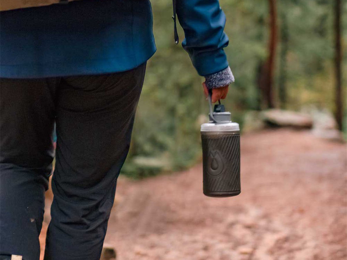 Hydrapak Flux 1.5 liter drinkfles - Mammoth Grey