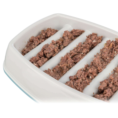 Trixie Slow Feeding Kunststoffnapf 250ml/21x14cm grau
