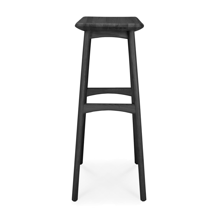 Ethnicraft Osso barkruk 77.5 zwart eiken