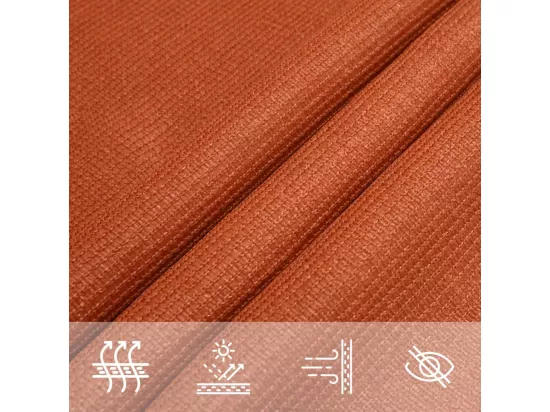 Voile d'ombrage 160 g/m² Orange 3x3 m PEHD