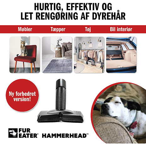 Fureater Hammerhead dyrehårsmundstykke til støvsuger