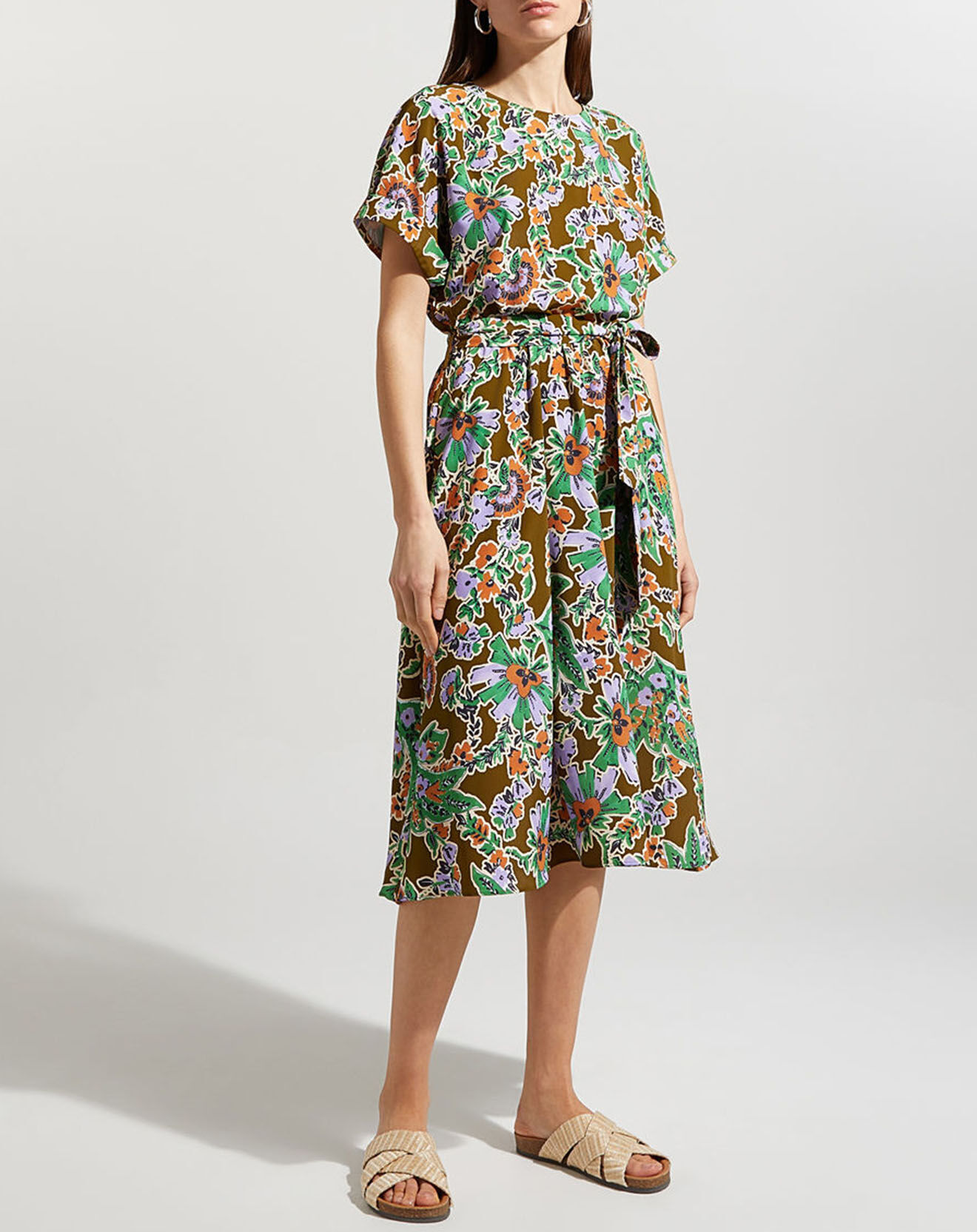 Jodhpur Robe Ricou print fleurs multicolore