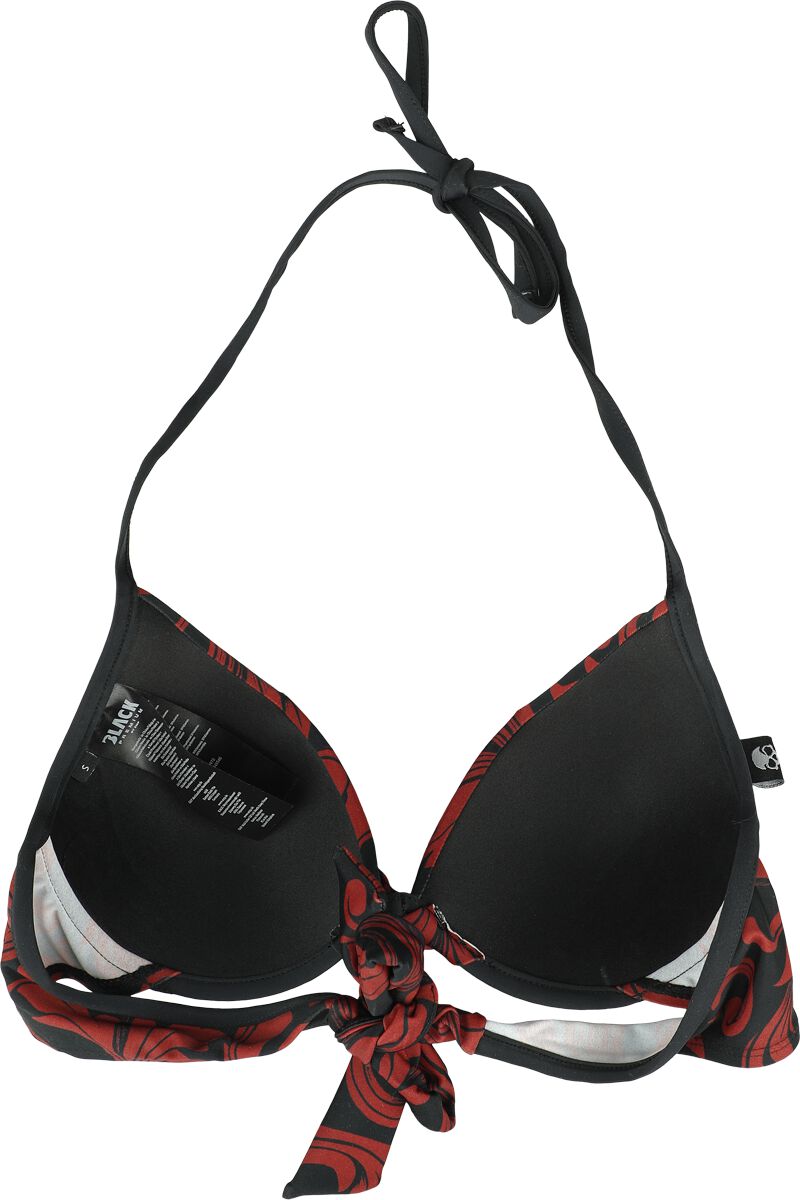 Bikini Top With Ornaments | Black Premium by EMP Haut de bikini