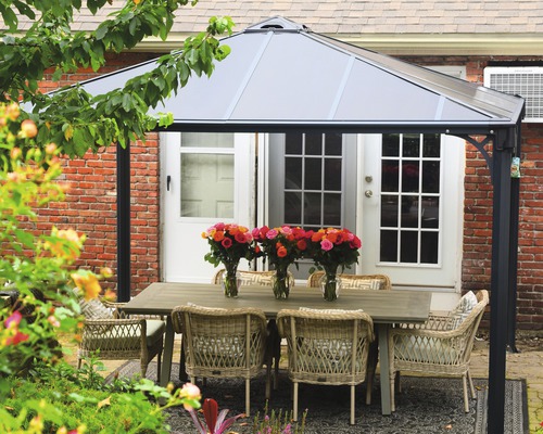 Gazebo Palram – Canopia Palermo 3600 360 x 360 cm antraciet