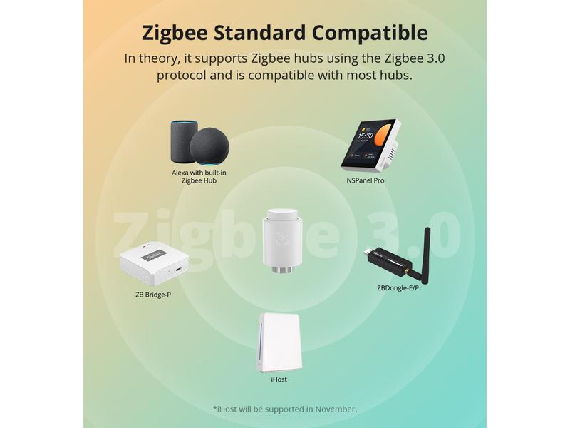 SONOFF Smarter Thermostat Radiator Zigbee Thermostatisches Ventil für Smart Zigbee Heizkörper