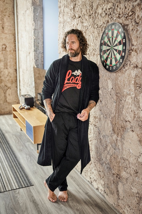 T-Shirt, Halbarm, Lodge Print, Rundhals, bis 8 XL