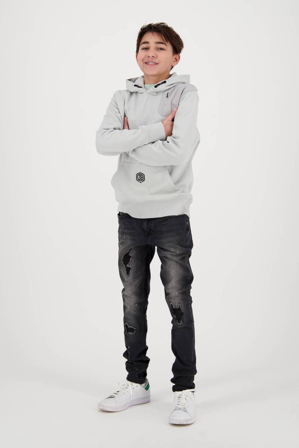 Vingino hoodie Norby grijswit