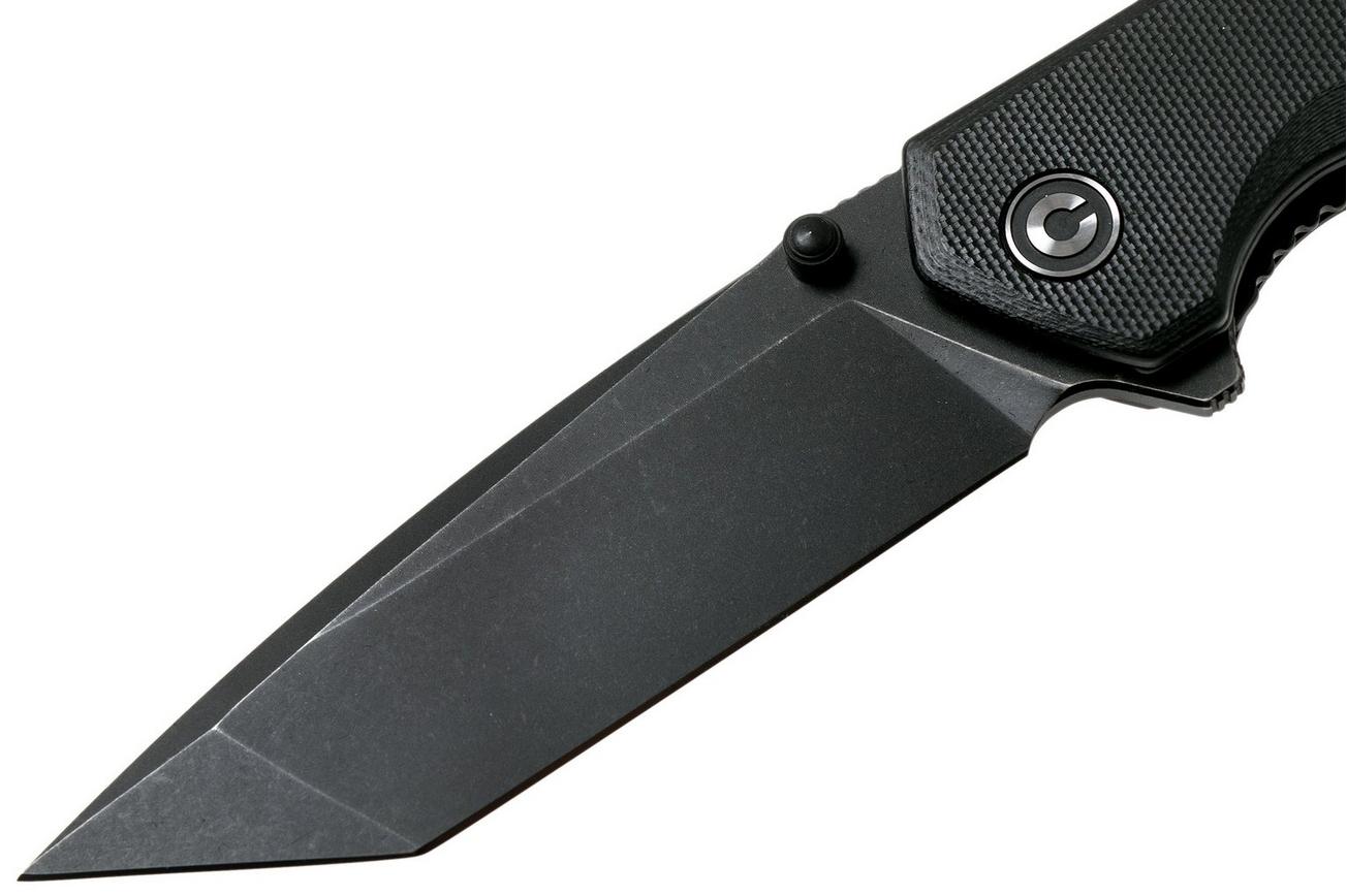 Civivi Brazen C2023C Tanto Black, Blackwashed zakmes