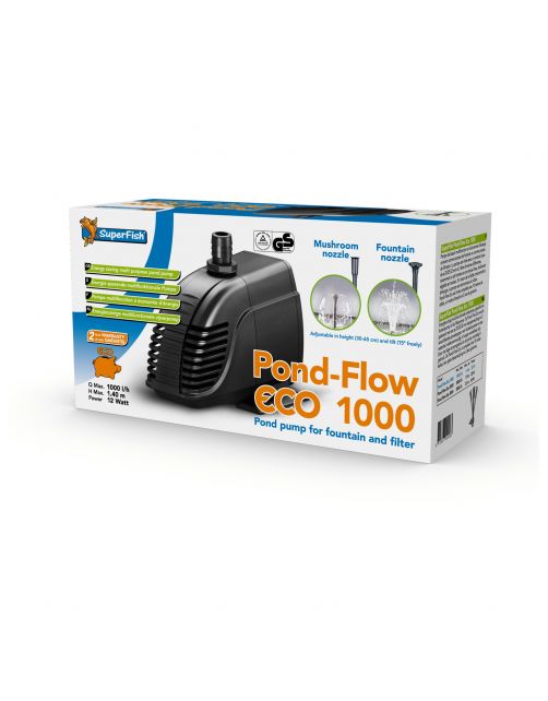 Superfish Pond Flow Eco - Pompen - 1000 l\/h 1000