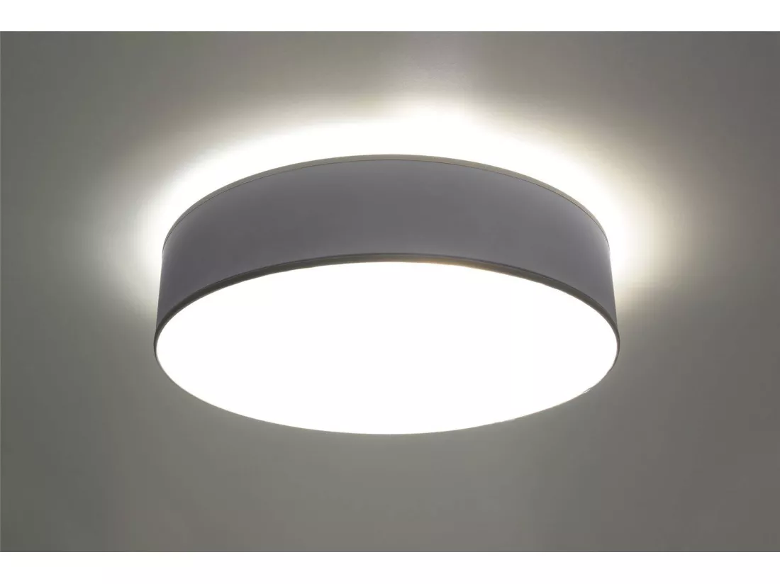 Sollux ARENA Plafonnier rond à 3 ampoules argenté, E27