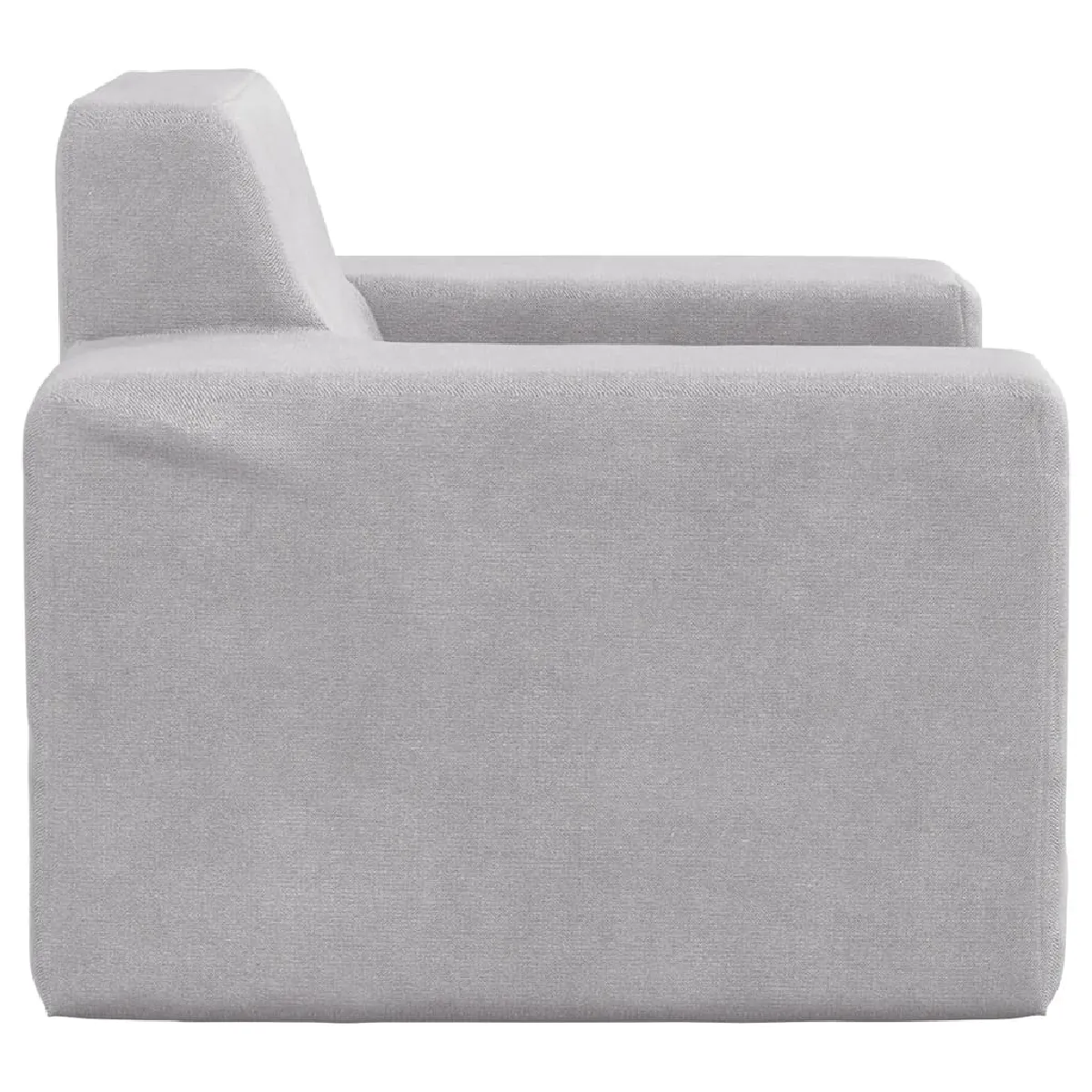 vidaXL Canapé pour enfants Gris clair Peluche douce