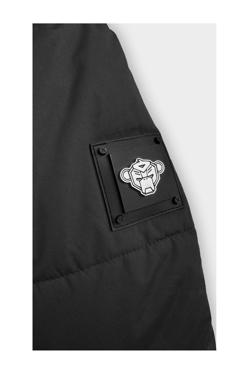 BLACK BANANAS gewatteerde winterjas JR. SONIK PLATE JACKET zwart