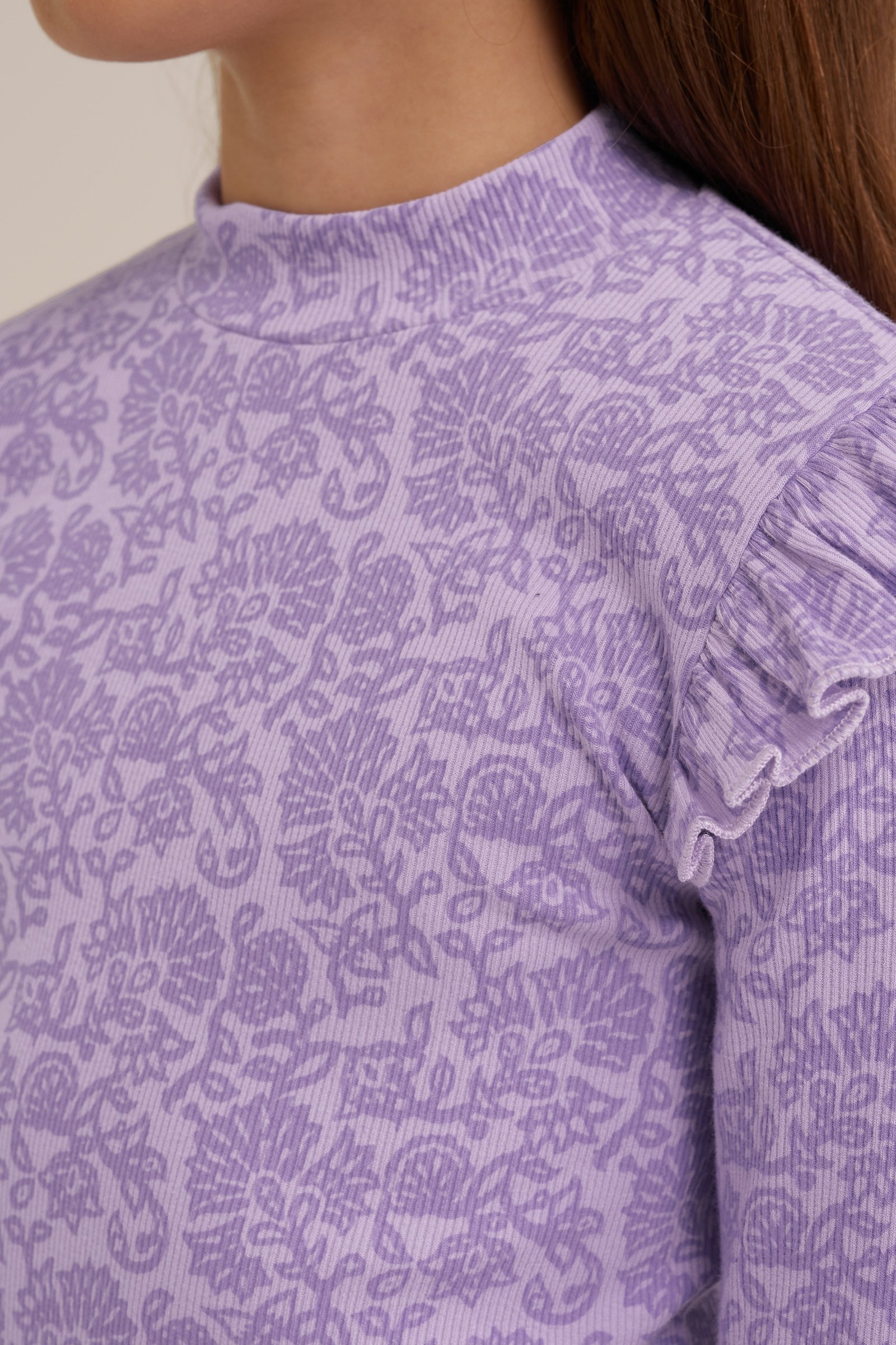Meisjes T-shirt met dessin WE Fashion Lila