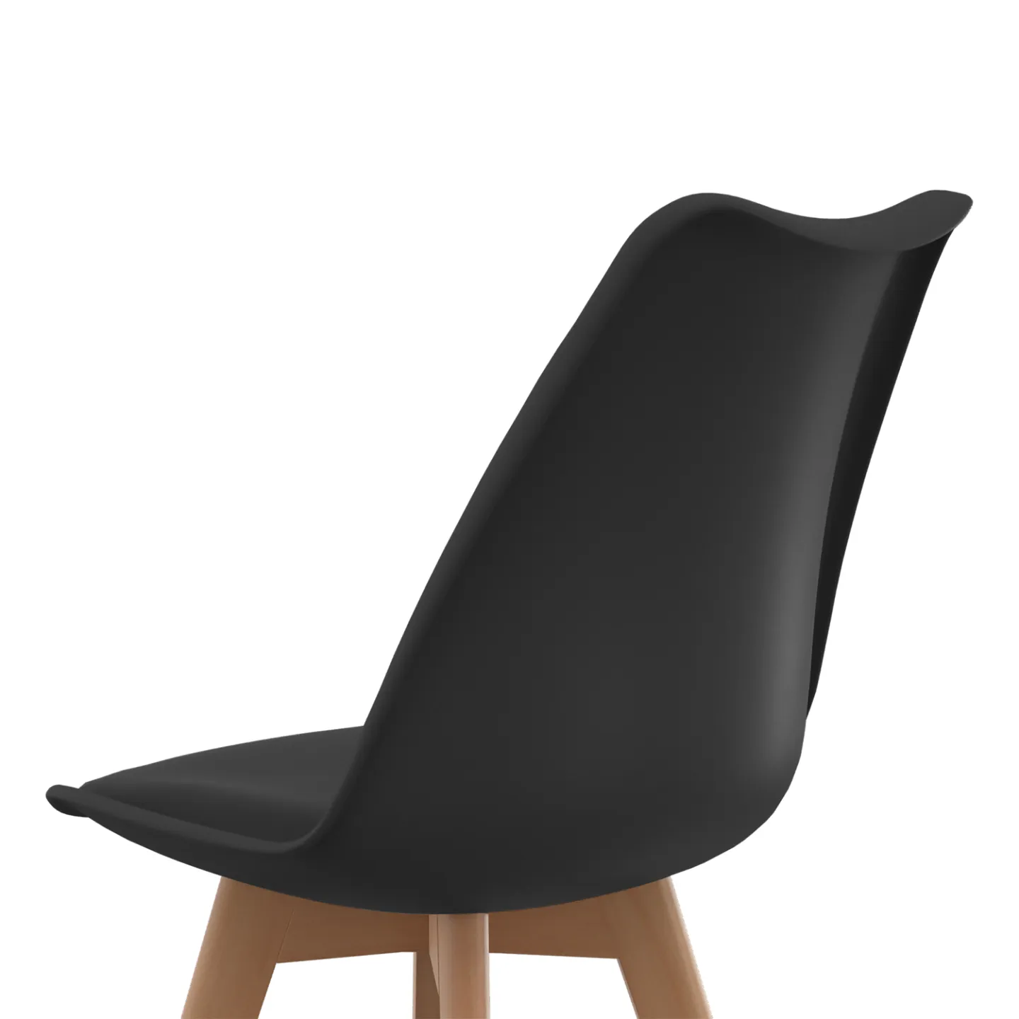 Lot de 6 chaises scandinaves SARA mix color gris clair, blanc, gris foncé x2, noir x2