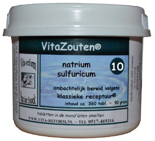 Vita Reform Van der Snoek Vita Reform Vitazouten Nr. 10 Natrium Sulfuricum 360TB