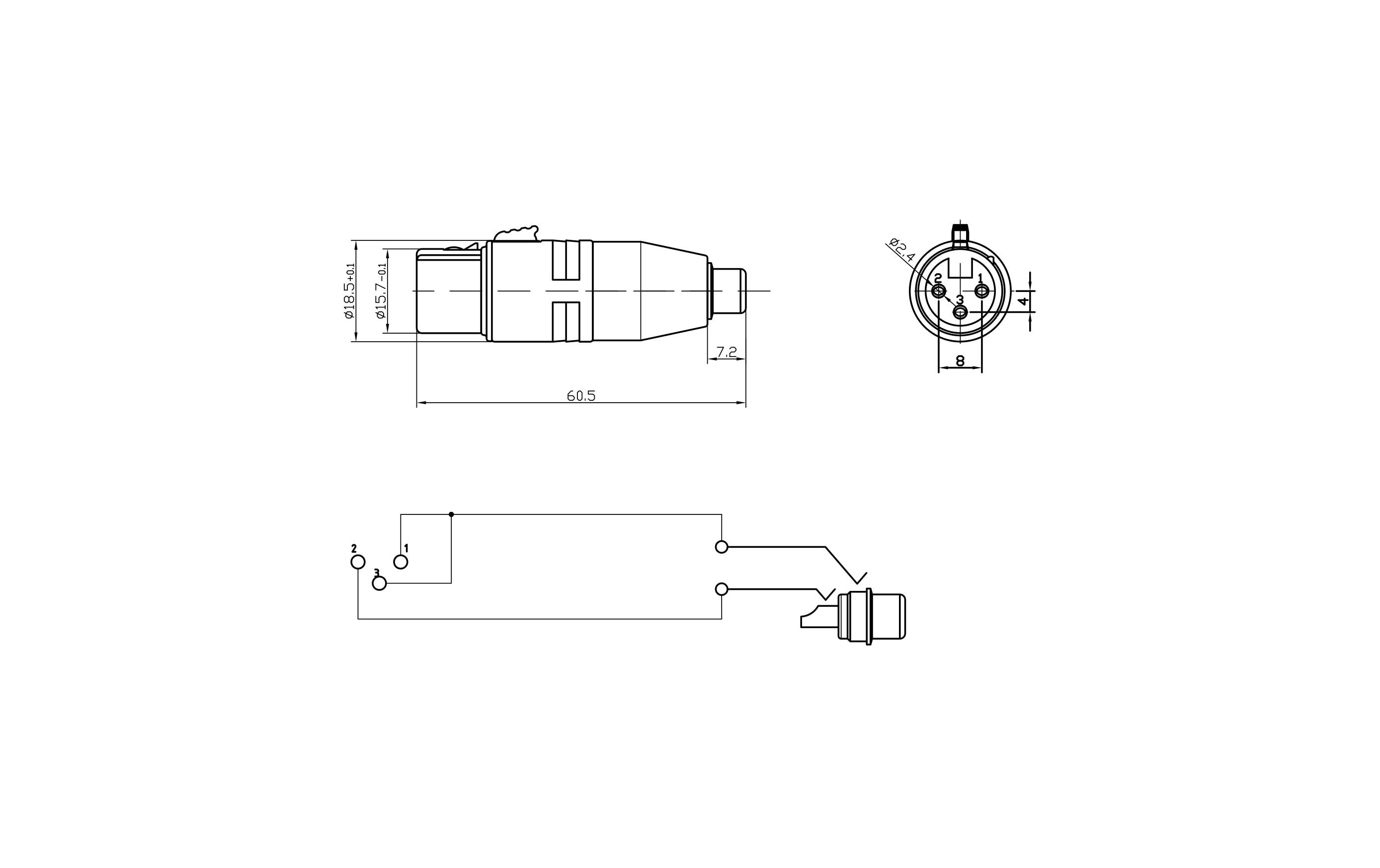 Audio-Adapter BA1201 XLR 3 Pole female - CinchHochwertiger und robuster Bemero Audio-Adapter