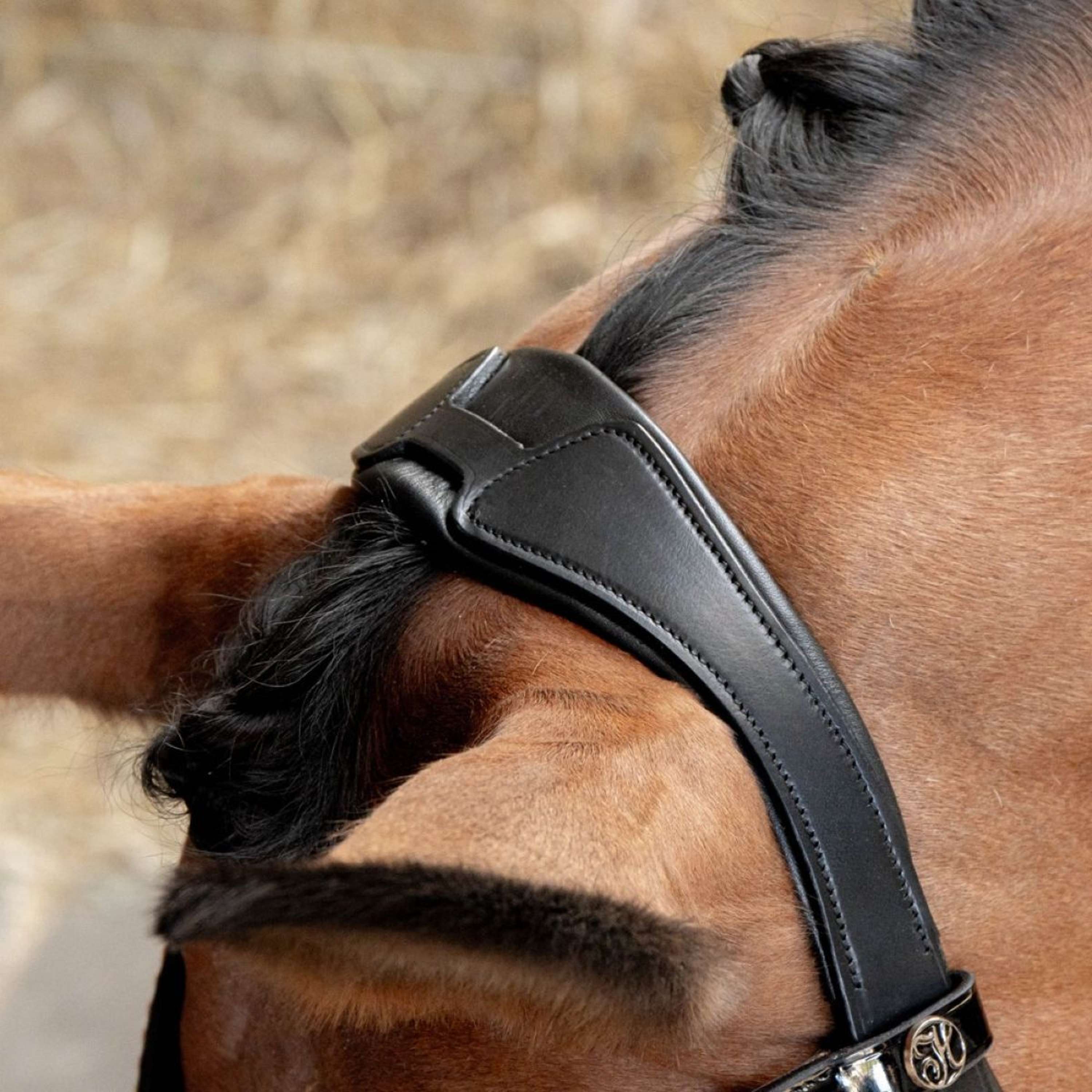 Harry's Horse Stang- en Trenshoofdstel Soft Rosegold Zwart